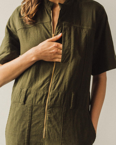 Atelier Delphine Ailuk Jumpsuit, Hunter Green