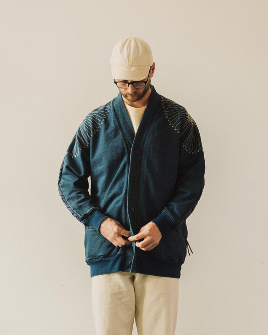 Kapital Bivouac Cardigan, Furoshiki Indigo