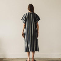 7115 Striped Swing Shirtdress, Dark Stripe