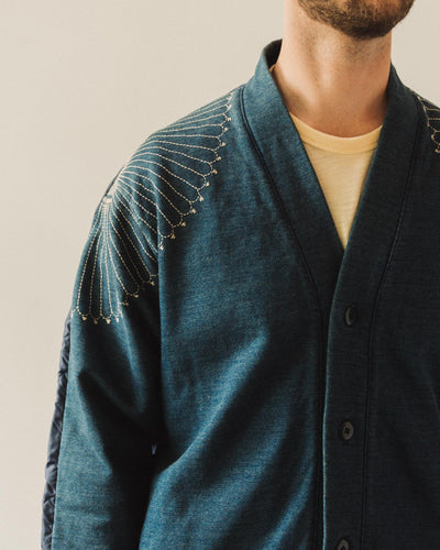 Kapital Bivouac Cardigan, Furoshiki Indigo