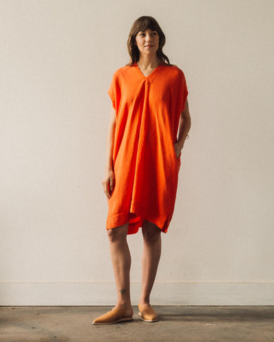 Atelier Delphine Crescent Dress, Neon Peach