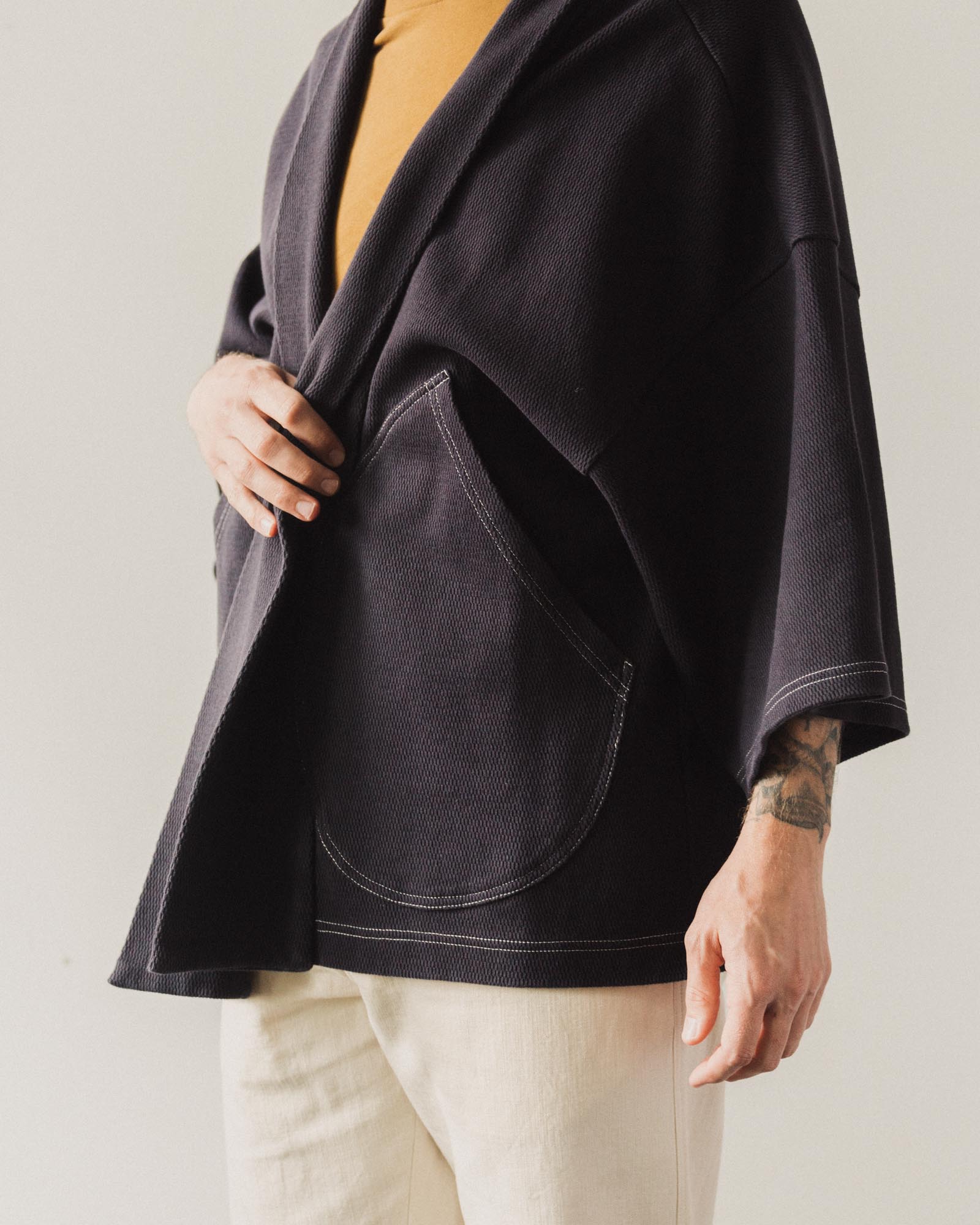 Kapital Unisex Baja Samu Cardigan, Navy – Glasswing