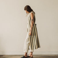 7115 Karate Vest Dress, Light Stripe