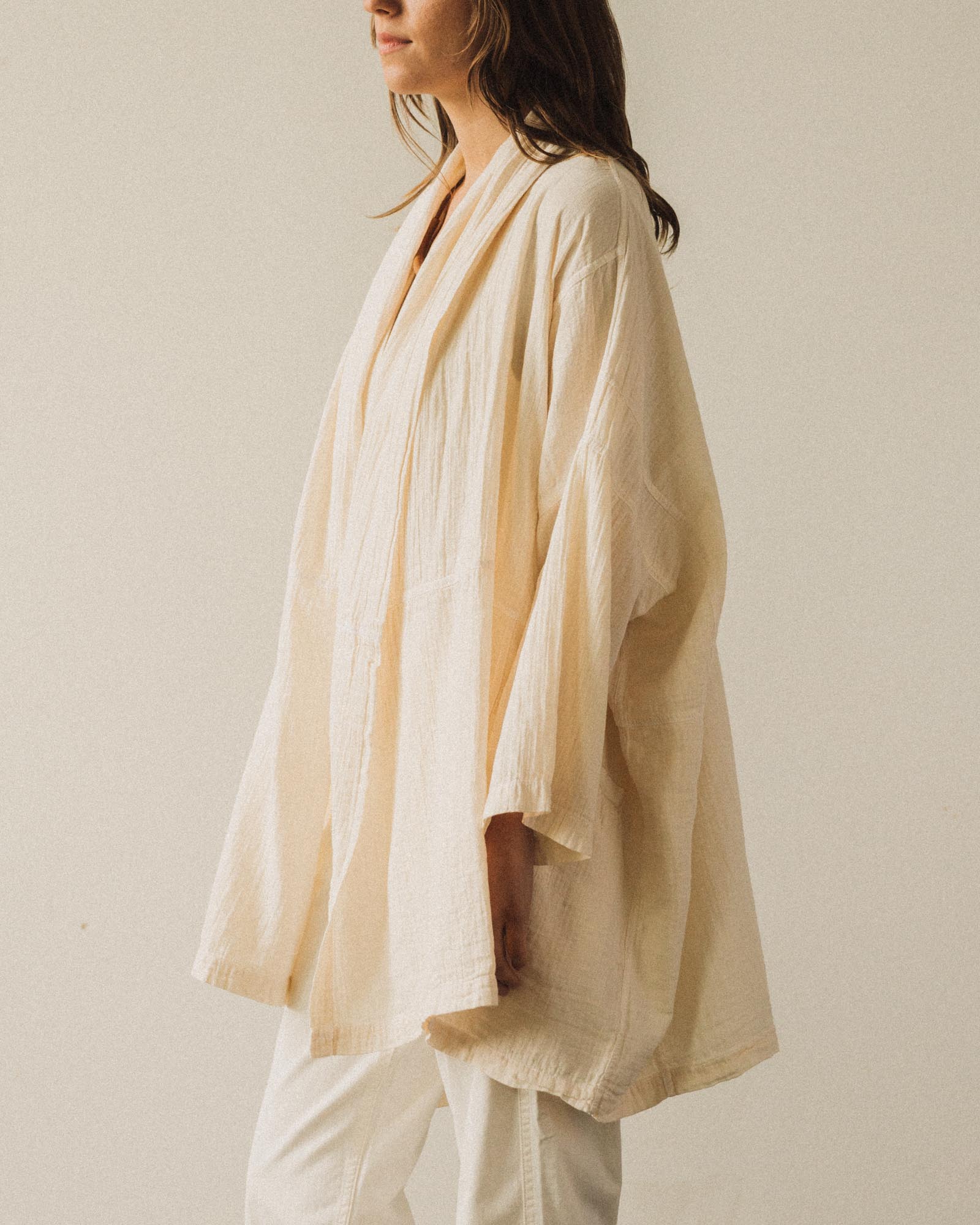 Atelier Delphine Haori Gauze Coat, Kinari