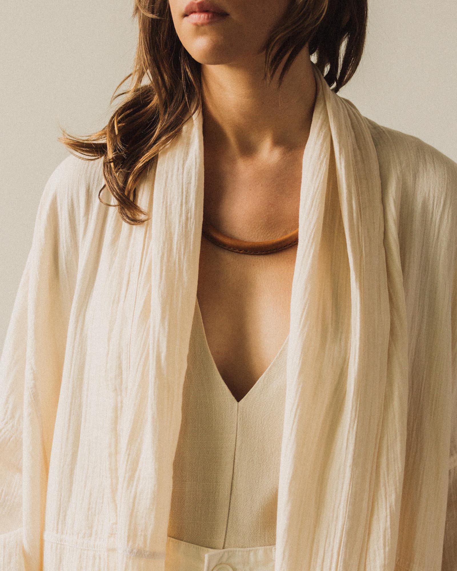 Atelier Delphine Haori Gauze Coat, Kinari – Glasswing