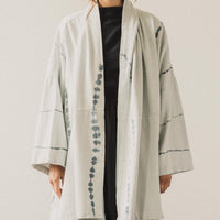 Atelier Delphine Haori Upcycled Yarn Coat, Ice Wash Tye Dye