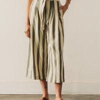 7115 Pleated Trouser, Light Stripe