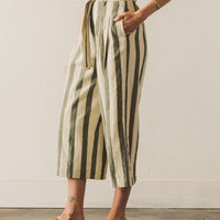 7115 Pleated Trouser, Light Stripe
