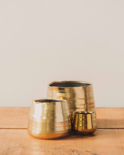 Tegan Pots, Matte Gold