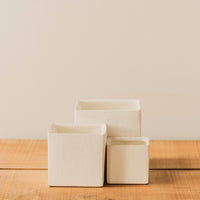 Haus Cube Pot, White