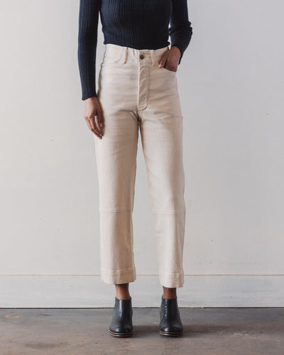 Micaela Greg Seamed Jean, Cream