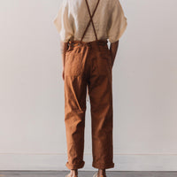 Kapital Light Canvas Welder Overall, Leather Brown