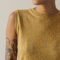 7115 Linen Textured Tank Tee, Cadmium Yellow