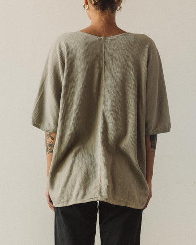 Black Crane Loose Tee, Stone