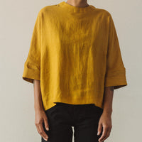 7115 Relaxed Square Top, Canary