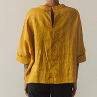 7115 Relaxed Square Top, Canary