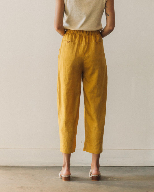 7115 Linen Trouser, Canary