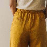 7115 Linen Trouser, Canary