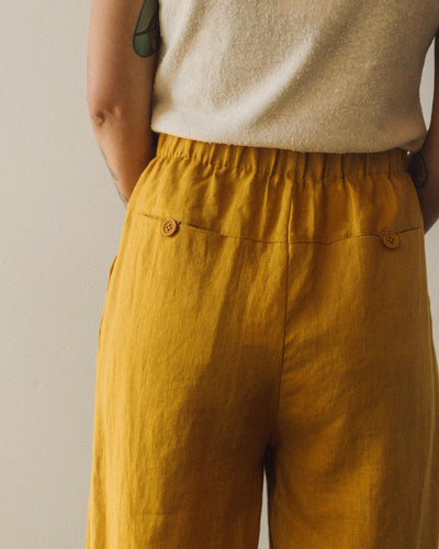 7115 Linen Trouser, Canary