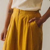 7115 Linen Trouser, Canary