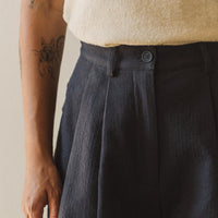 7115 Pleated Skate Trouser, Navy