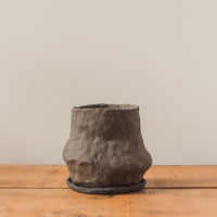 Jojo Corväiá Volcanic Planter with Saucer, V-0797