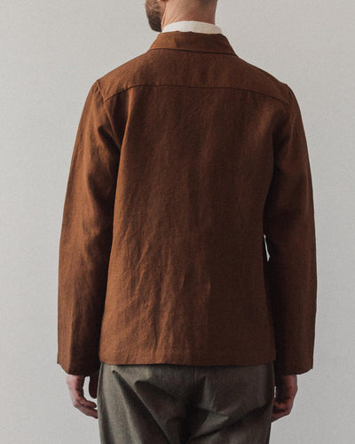 Evan Kinori Field Shirt, Rust