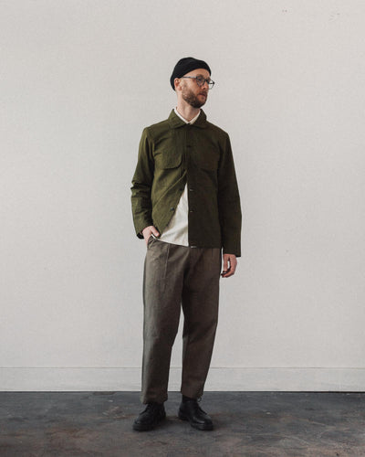 Evan Kinori Field Shirt, Olive