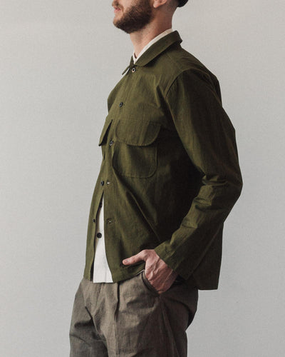 Evan Kinori Field Shirt, Olive