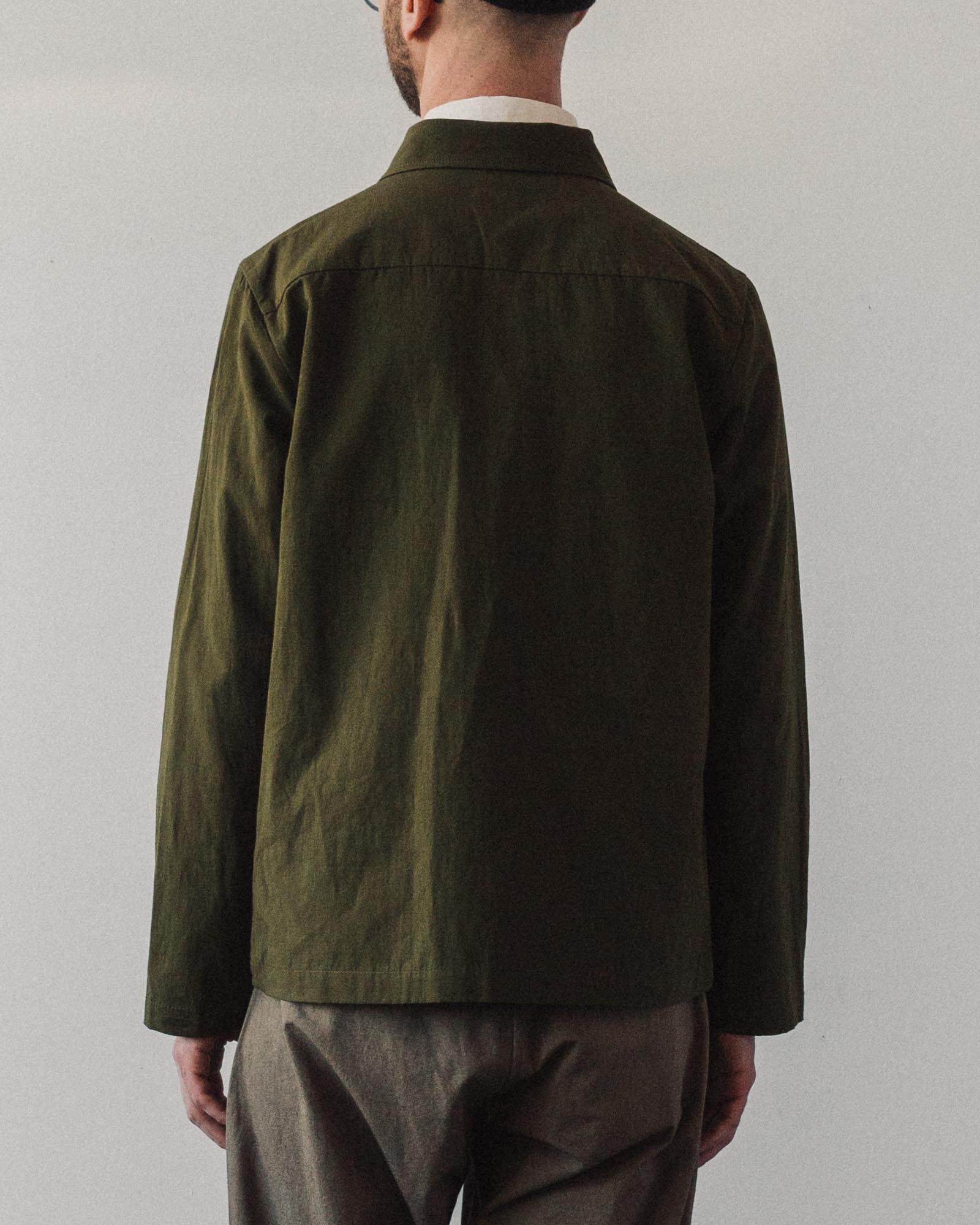 Evan Kinori Field Shirt, Olive – Glasswing