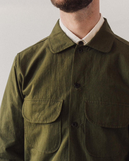 Evan Kinori Field Shirt, Olive