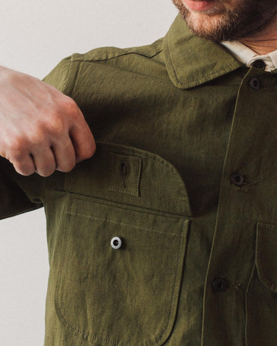 Evan Kinori Field Shirt, Olive