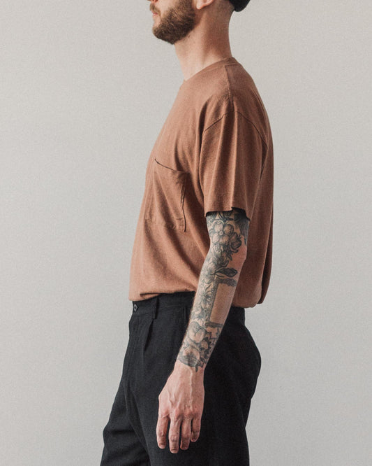 Evan Kinori Pocket Tee, Ochre