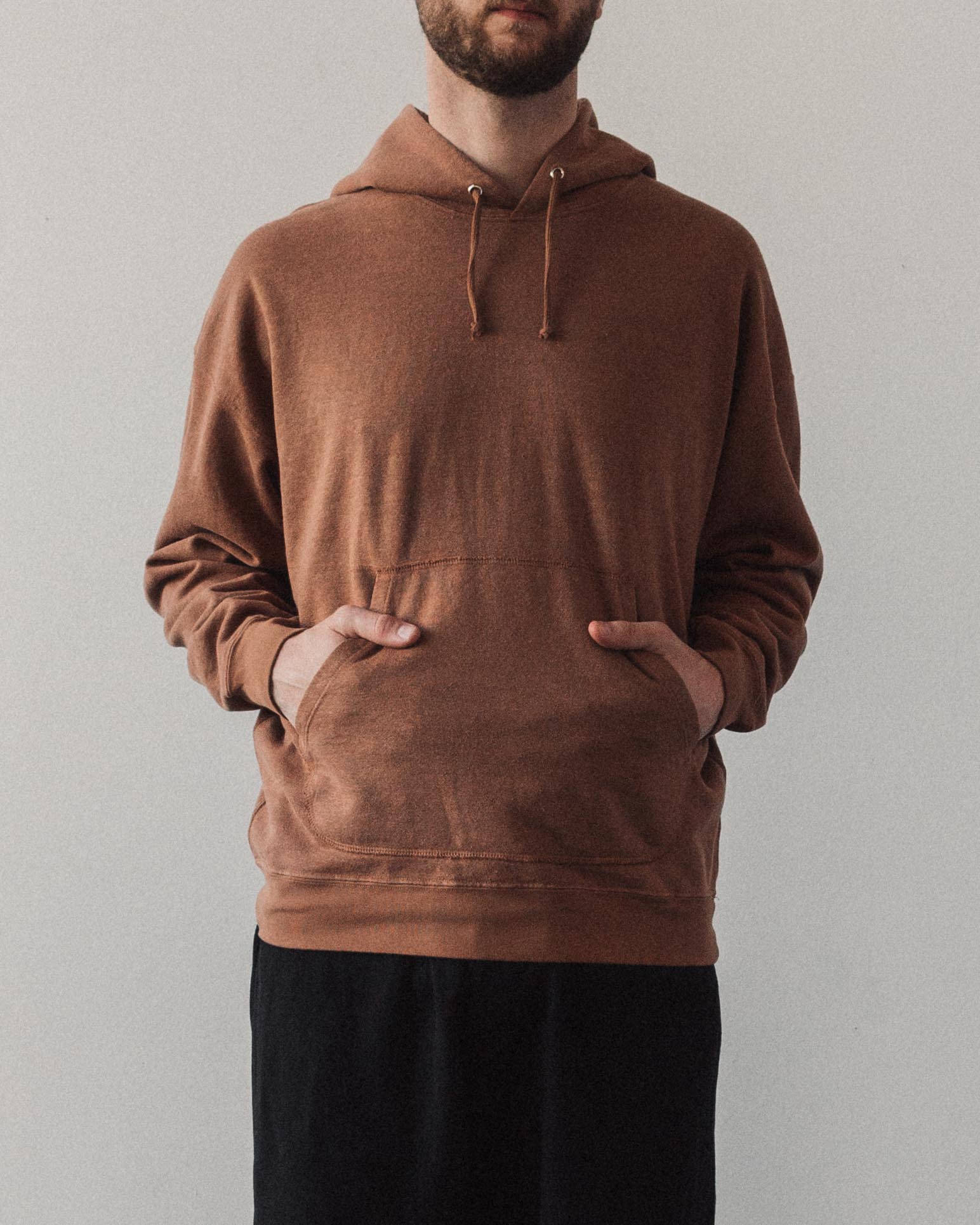 Evan Kinori Hooded Sweatshirt, Ochre
