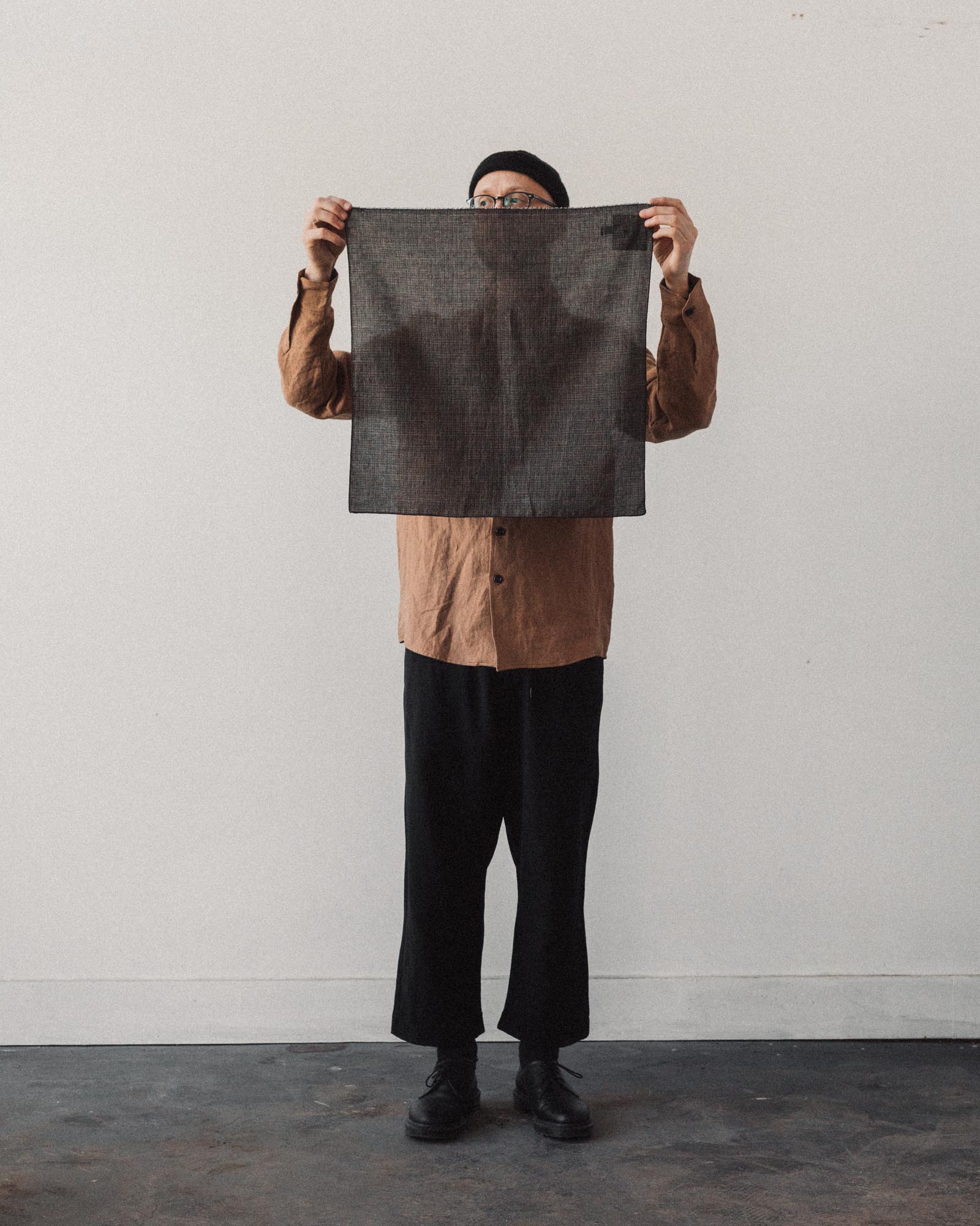 evan kinori バンダナ Evan Kinori Bandana, Brown/Cream – Glasswing