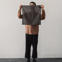 Evan Kinori Bandana, Brown/Cream