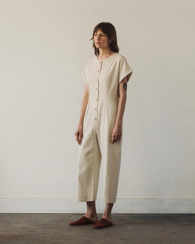 Micaela Greg Lee Jumpsuit, Cream