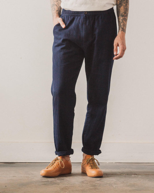 Universal Works Track Trouser, Herringbone Denim