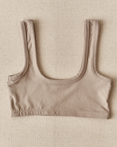 ARQ Wide Strap Bra, Taupe