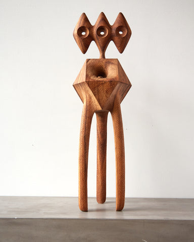Aleph Geddis Wood Sculpture, Medium Creature