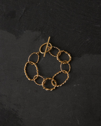 Another Feather Rope Chain Bracelet, Bronze