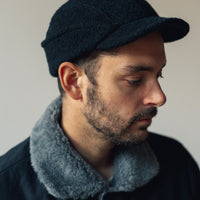 Arpenteur Cahors Boiled Wool Hat, Navy