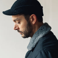 Arpenteur Cahors Boiled Wool Hat, Navy