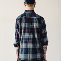 Arpenteur Doris Shirt, Navy/Grey/Red