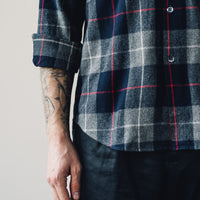 Arpenteur Doris Shirt, Navy/Grey/Red