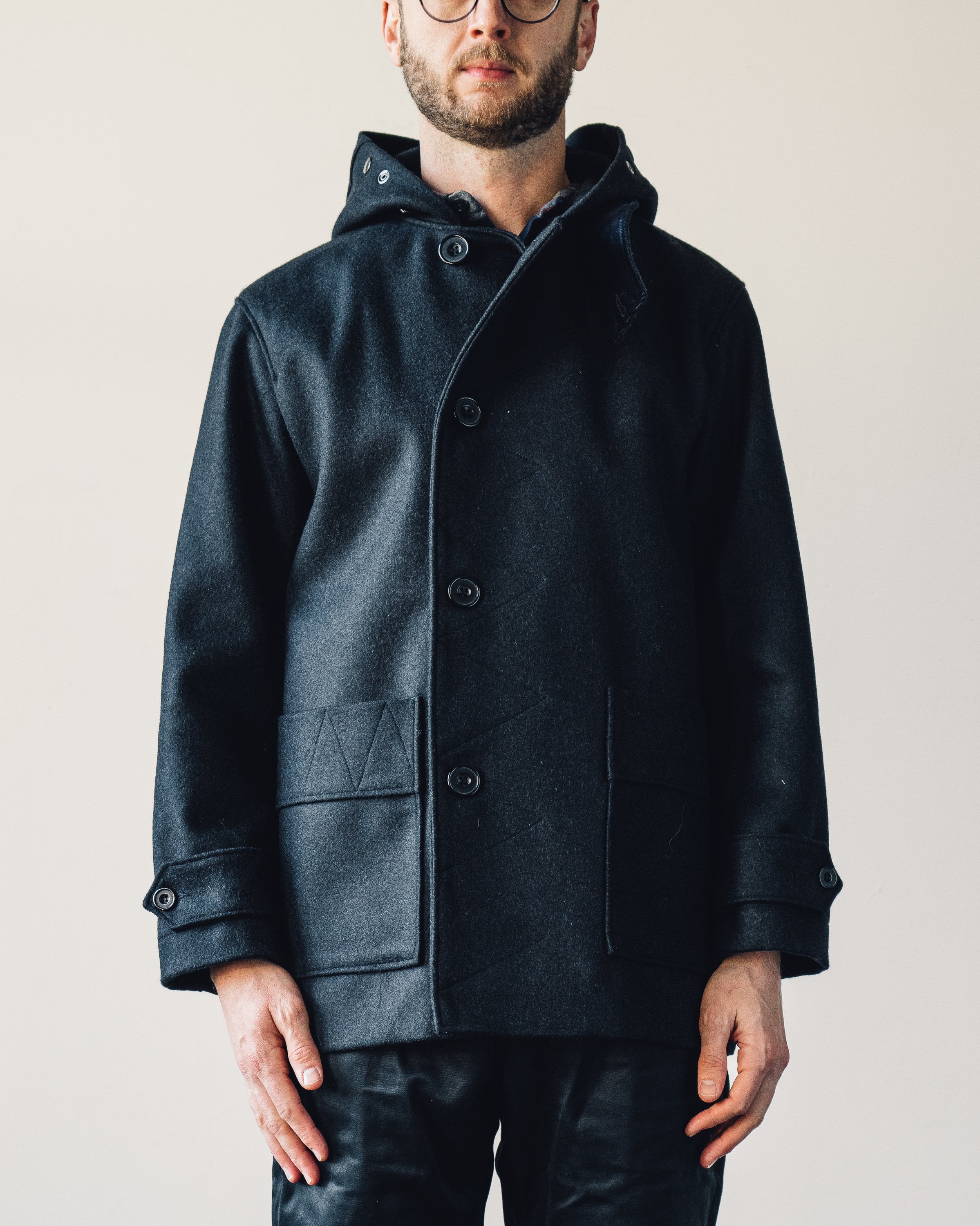 Arpenteur Kabig Coat Navy Glasswing