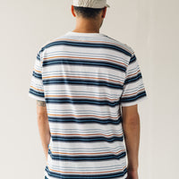 Arpenteur Match Tee, White/Navy