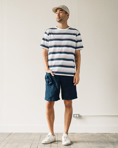 Arpenteur Match Tee, White/Navy