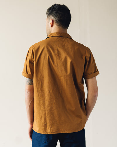 Arpenteur Pyjama Shirt, Camel Poplin