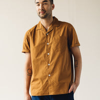 Arpenteur Pyjama Shirt, Camel Poplin